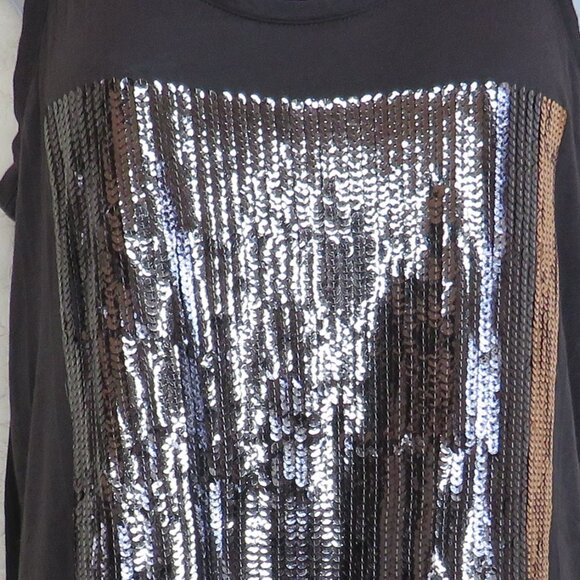Express* Women's Sleeveless Crew Neck Straight Hem Sequins Tank-Top~‎ Size Small - Picture 5 of 10
